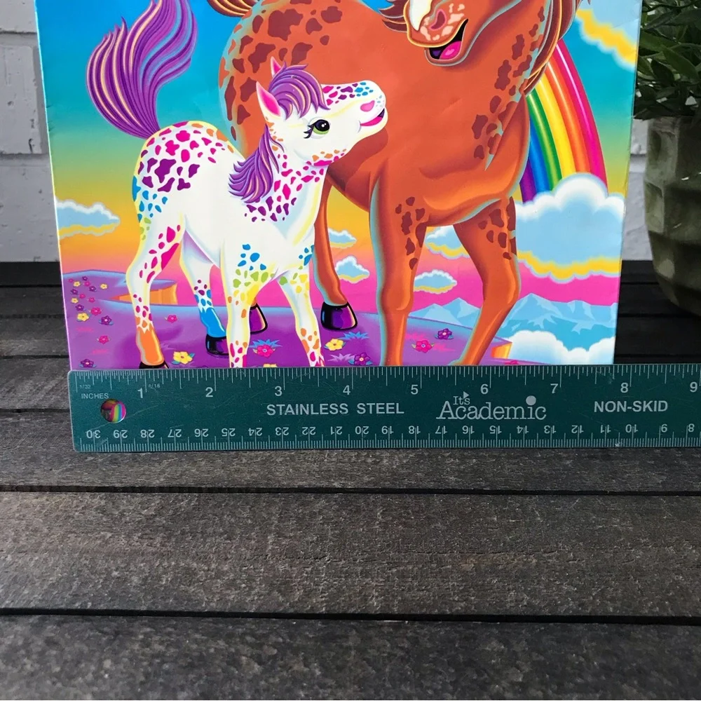 Lisa Frank Vintage Gift Bag Rainbow Chaser & Lollipop with Name Tag